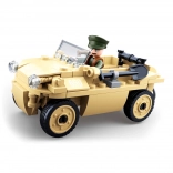 Set de construcție Sluban vehicul amfibiu german Schwimmwagen