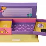 Cutie violetă pentru bijuterii și mărunțișuri