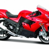 Model de motocicletă Kawasaki Ninja ZX-14 cu postament 1:18