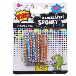 Agrafă de birou cu dungi 20 buc, 50 mm