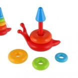 Piramida pliabilă colorată pentru copii