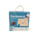 Placă din lemn pentru creație creativă - Geoboard B. Toys