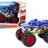 Mașină teren cu roți mari de cauciuc albastru