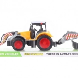 Tractor de construcție din plastic cu încărcător și excavator