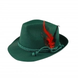 Pălărie tiroleză de vânător cu pană pentru adulți