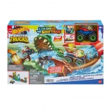 HOT WHEELS MONSTER TRUCKS Color Shifters – Fălcile crocodilului, set de joacă