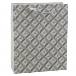 Geantă Cadou cu Efect Geometric 3D Gri 32 x 26 x 10,5 cm