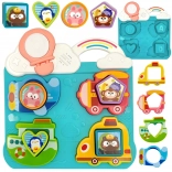 Jucărie interactivă Woopie - Adăugați vehicule și animăluțe albastre