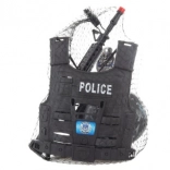 Set poliție pentru copii cu vestă tactică și accesorii