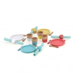 Set de masă din lemn pentru copii VILAC, 28 de piese