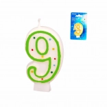 Lumânare cifră tort 9