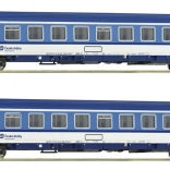 Roco set din două piese de vagoane de călători Eurofima ČD Bmz H0