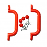 Mânere din plastic 2Kids Toys roșii