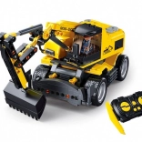 Sluban E7 Excavator Pe Roți cu Telecomandă