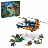 LEGO City elicopterul exploratorilor junglei – baza