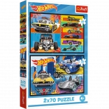 Puzzle 2x70 Mașini Hot Wheels