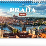 Calendar de birou Praga – Iubesc Praga 2025, 23,1 × 14,5 cm