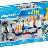 Set cadou PLAYMOBIL: om de știință cu roboți