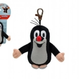 Krtek breloc din pluș cu carabină 10 cm