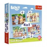 Puzzle Bluey și lumea ei 4în1