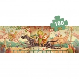 Puzzle panoramic DJECO Wonderful Ride 100 piese