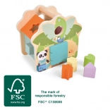 Jucărie din lemn cu forme Prietenii din junglă SMALL FOOT