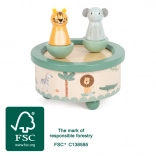 Cutie muzicală din lemn Safari small foot