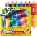 Creioane colorate duble Crazy 24/48 culori