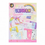 Carte de colorat și activități pentru copii Unicorn A4