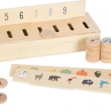 Small Foot sortator din lemn cu imagini, 60 piese