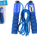 Coardă de sărit albastră cu contor 280 cm