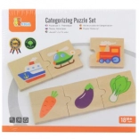 Puzzle logice din lemn VIGA, 24 piese