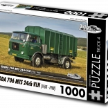 Puzzle RETRO-AUTA TRUCK Škoda 706 MTS 24ch VLH 1000 piese
