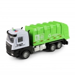 Mașină de gunoi cu lumină și sunet, cu inerție 25 cm
