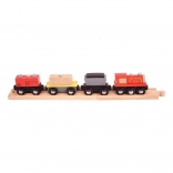 Bigjigs Rail tren marfar cu şine