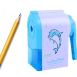 Ascuțitoare cu manivelă Delfin Albastru