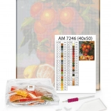 Mozaic cu diamante Valuri 40×50 – pânză, pietricele, aplicator 3‑în‑1 și adezivi