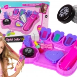 Set Pentru Vopsitul Părului Cu Crete Colorate Și Accesorii