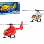 Elicopter de pompieri, poliție și salvare – model metalic și din plastic, 18 cm
