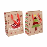 Pungă cadou din hârtie S de Crăciun 23,5 × 17,5 × 8 cm