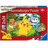 Puzzle Pokémoni 2x24 buc.