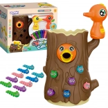 Woopie joc de îndemânare magnetic prinde viermișorul – 2 ciocănitori și 10 viermișori