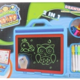 Tablă de desen și magnetică 2 în 1 cu stilou luminos