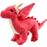 Dragon pluș roșu 20 cm eco-friendly