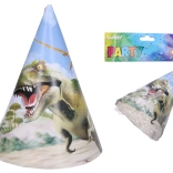 Pălării de petrecere DINO 15 cm, 6 bucăți