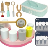 Classic World micul dentist – set din lemn în geantă, 18 piese