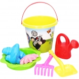 Set de nisip Krtek – găleată mare galbenă 3,5 l