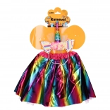 Set de carnaval unicorn – fustiță colorată și bentiță