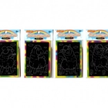 Imagine de zgâriat curcubeu Lama pentru copii