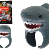 Inel educațional de deget cu cap de rechin